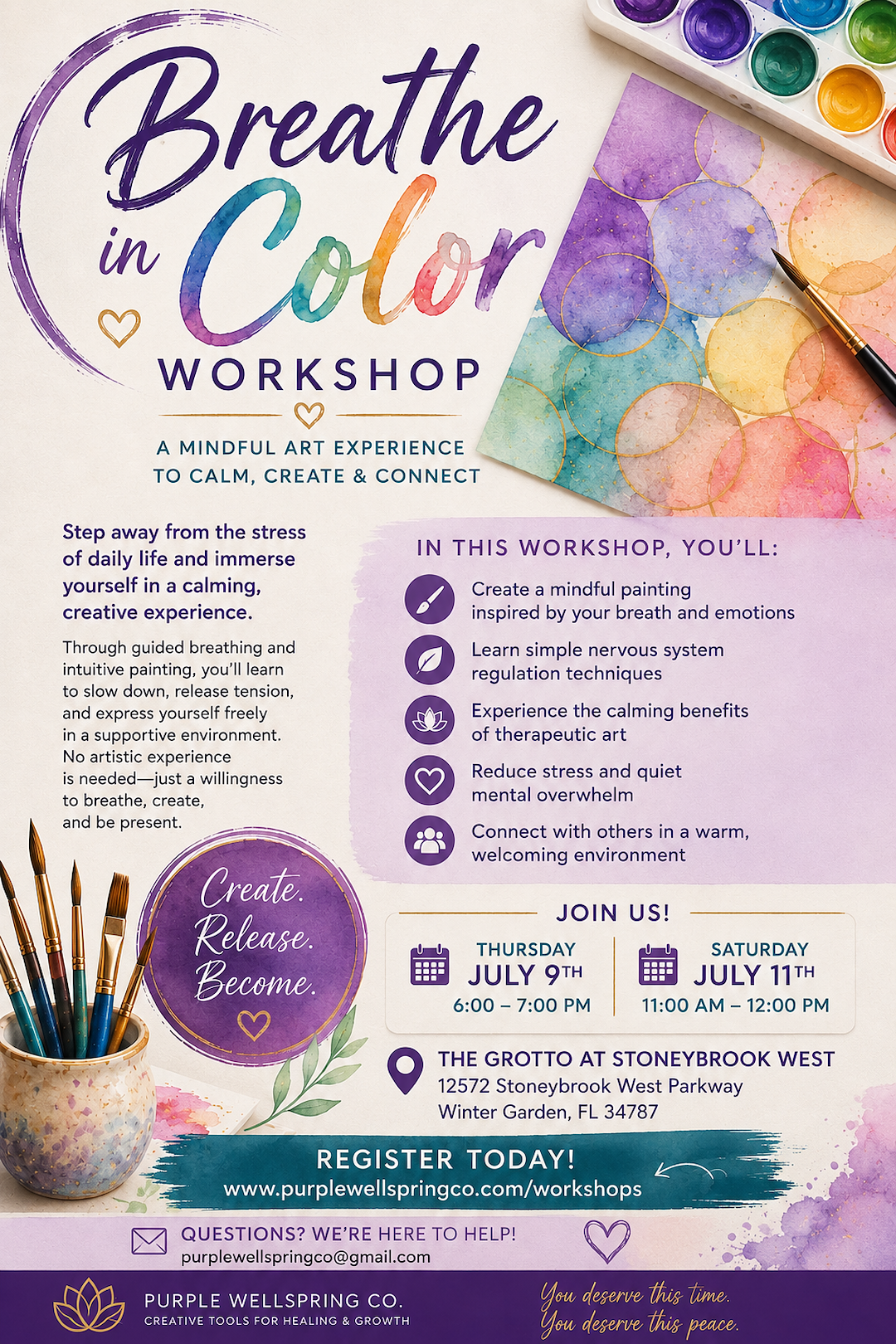 Breathe in Color Workshop